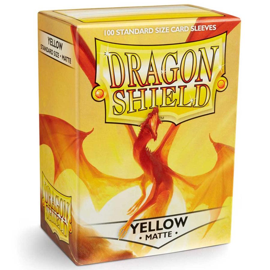 Dragon Shield Box 100 Sleeves - Yellow Matte
