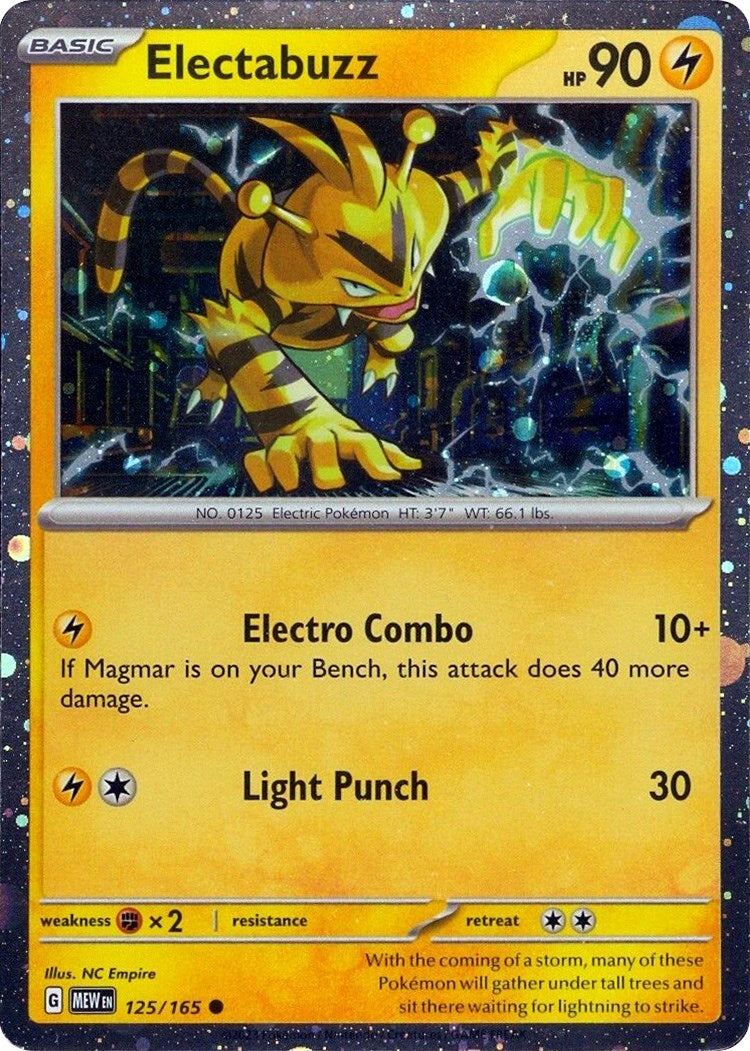 Electabuzz (125/165) (Cosmos Holo)