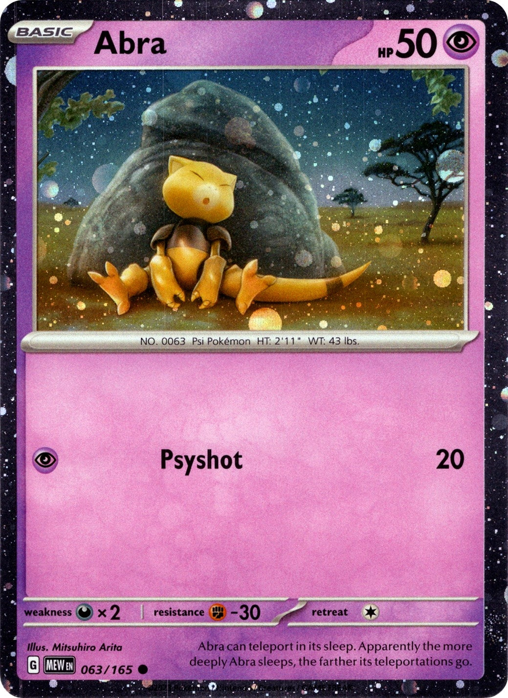 Abra (063/165) (Cosmos Holo)