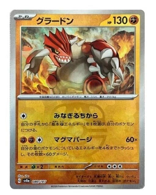 Groudon (Master Ball Pattern) (080/187) (SV8a: Terastal Fest ex)