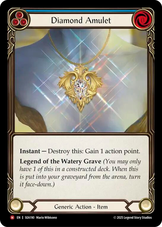 Image for Diamond Amulet (SEA190) (High Seas) - Flesh and Blood TCG