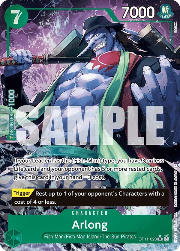 Arlong (Alternate Art) (OP11-023) (A Fist of Divine Speed)