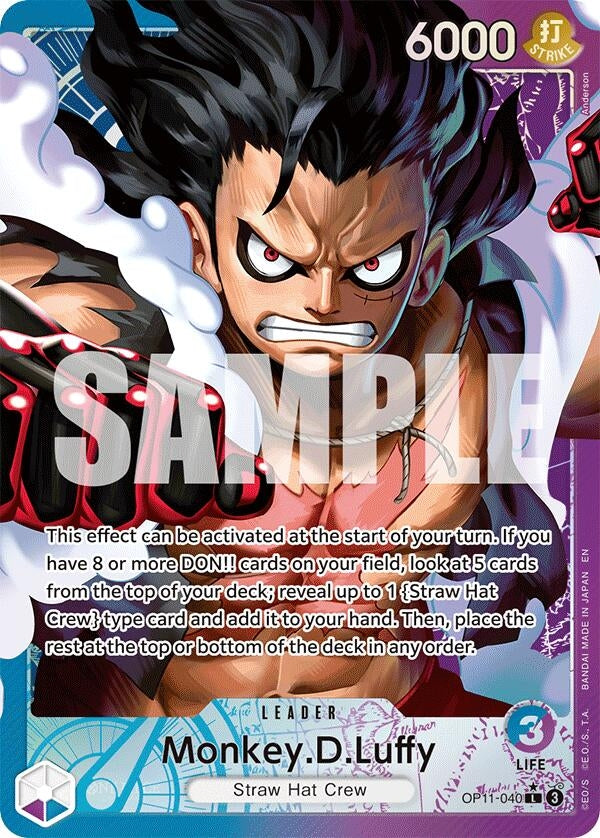 Monkey.D.Luffy (040) (Alternate Art) (OP11-040) (A Fist of Divine Speed)