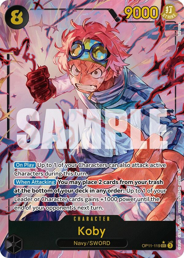 Koby (119) (Alternate Art) (OP11-119) (A Fist of Divine Speed)