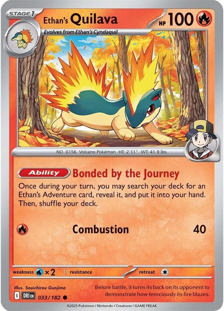 Ethan's Quilava (033/182) (SV10: Destined Rivals)