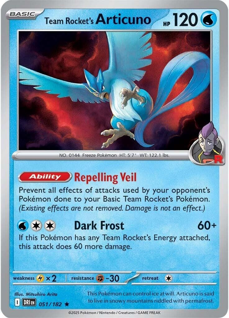 Team Rocket's Articuno (051/182) (SV10: Destined Rivals)