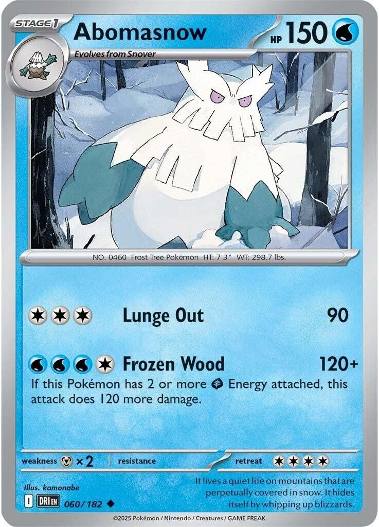 Abomasnow (060/182) (SV10: Destined Rivals)