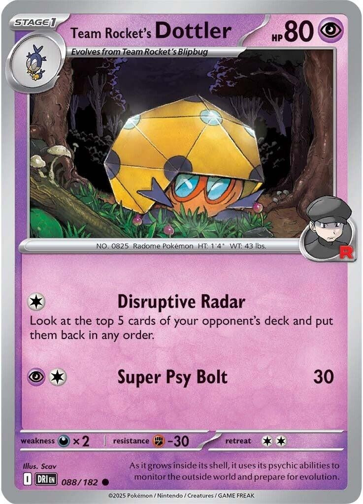 Team Rocket's Dottler (088/182) (SV10: Destined Rivals)
