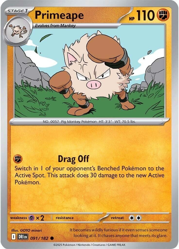 Primeape (091/182) (SV10: Destined Rivals)