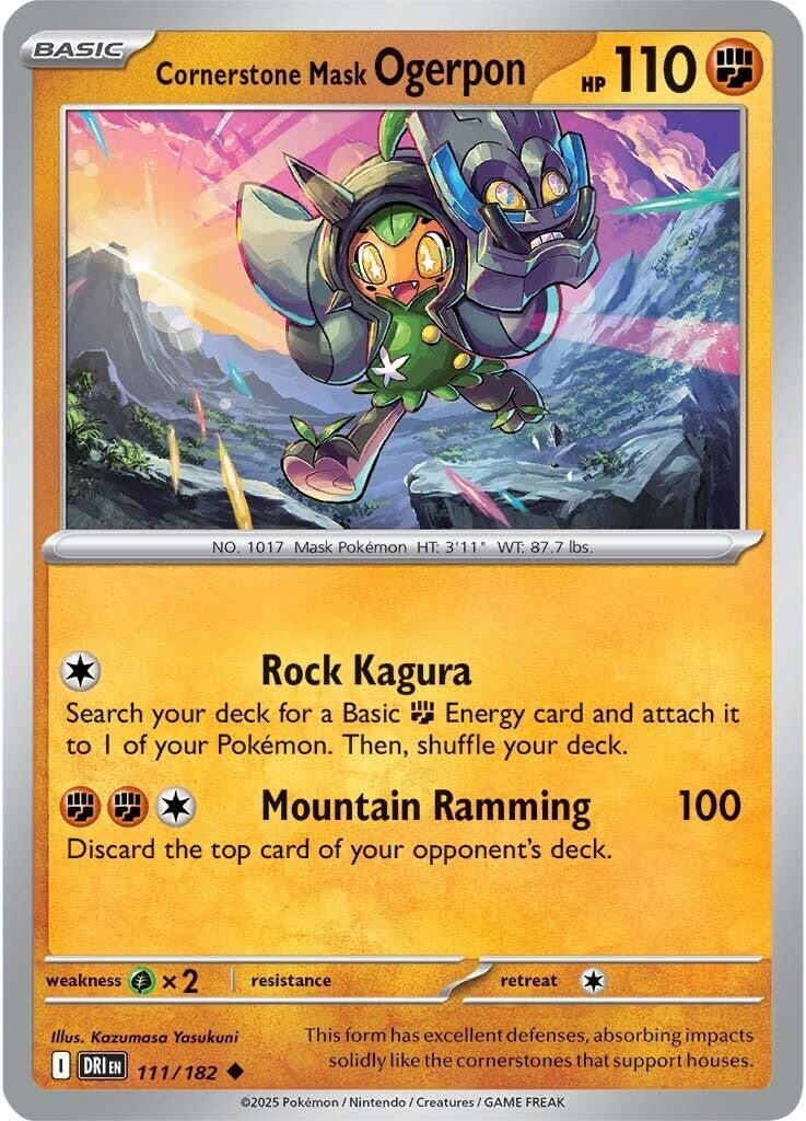 Cornerstone Mask Ogerpon (111/182) (SV10: Destined Rivals)