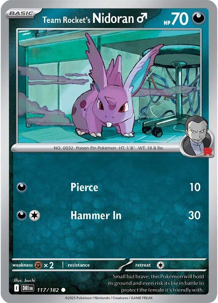 Team Rocket's Nidorand (117/182) (SV10: Destined Rivals)