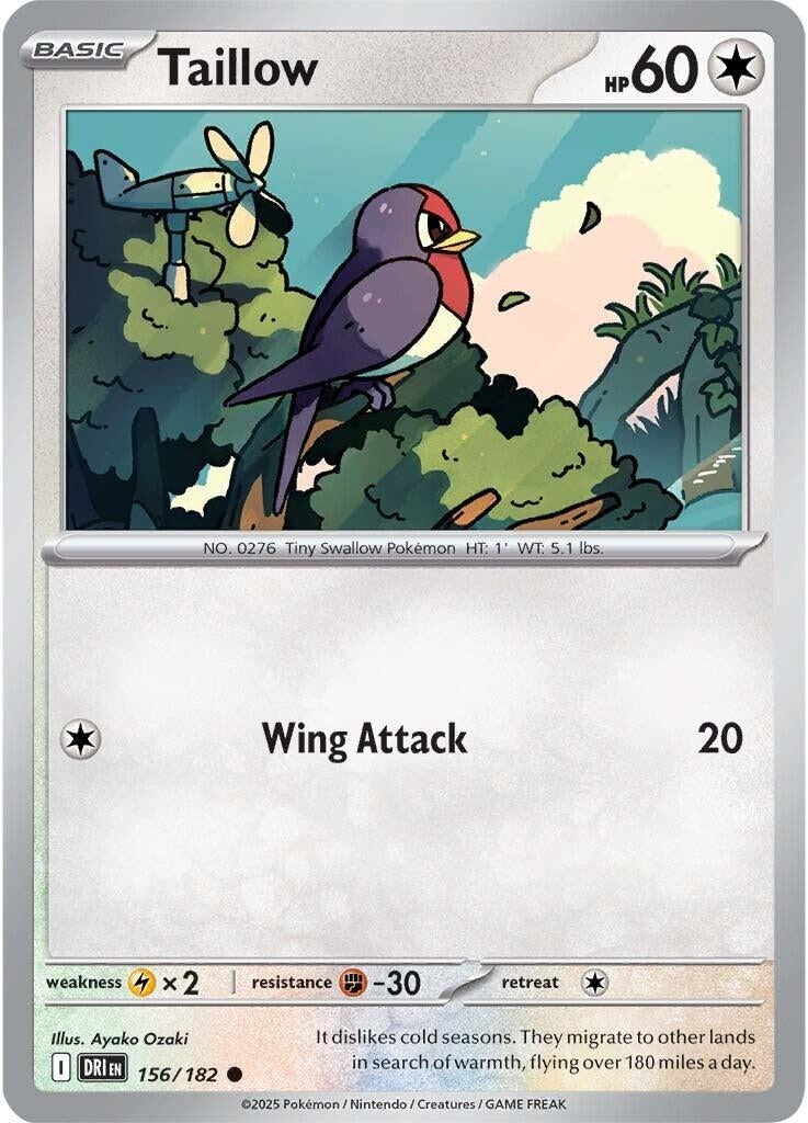 Taillow (156/182) (SV10: Destined Rivals)