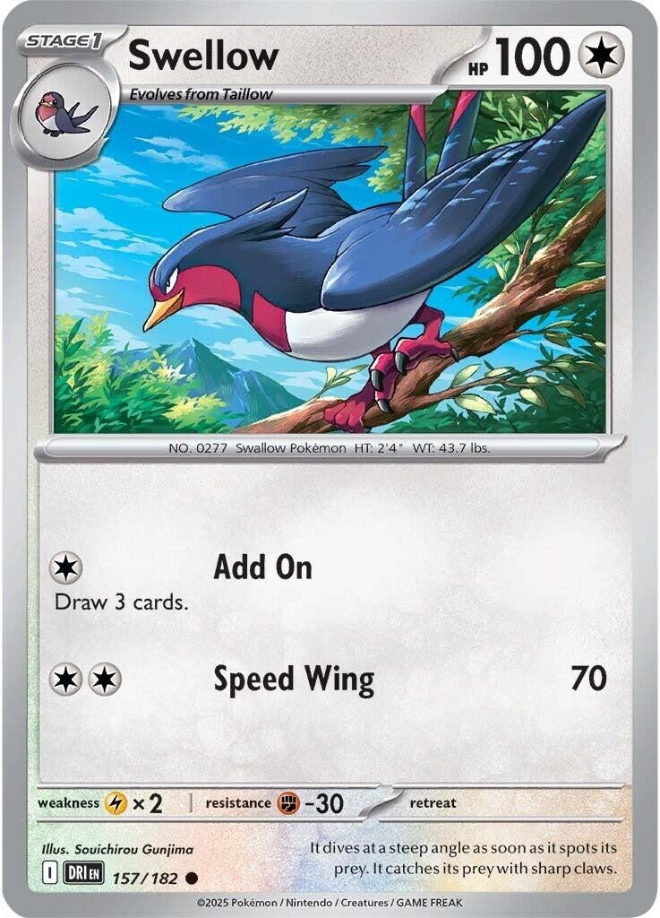 Swellow (157/182) (SV10: Destined Rivals)