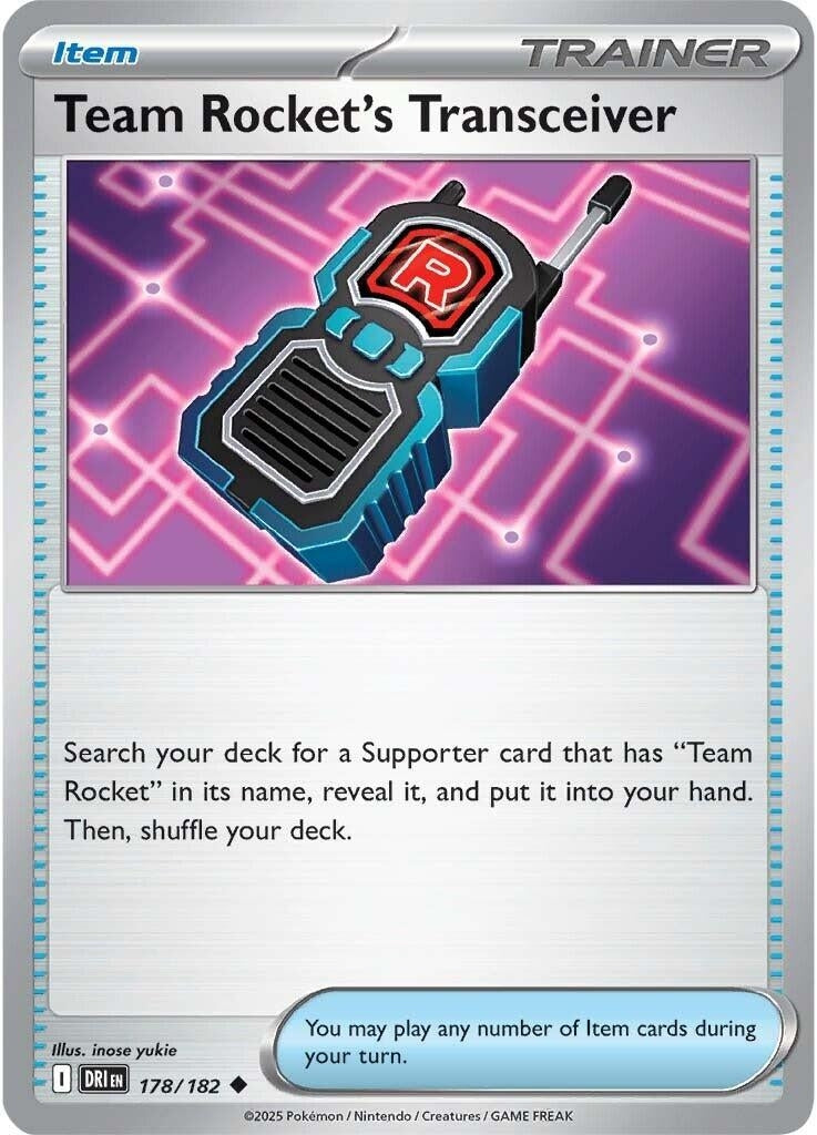 Team Rocket's Transceiver (178/182) (SV10: Destined Rivals)