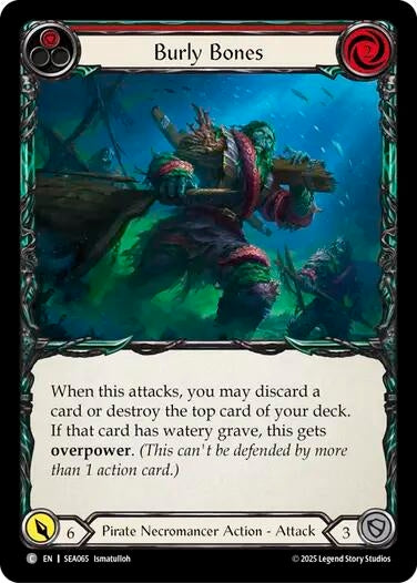 Image for Burly Bones (Red) (SEA065) (High Seas) - Flesh and Blood TCG