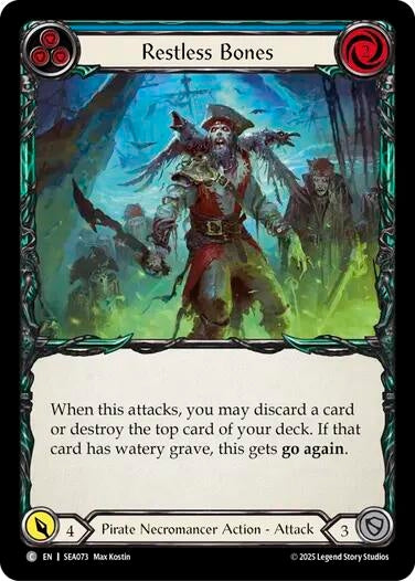 Image for Restless Bones (Blue) (SEA073) (High Seas) - Flesh and Blood TCG