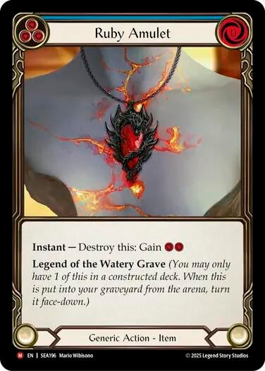 Image for Ruby Amulet (SEA196) (High Seas) - Flesh and Blood TCG