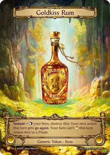 Image for Goldkiss Rum (Treasure) (SEA245) (High Seas) - Flesh and Blood TCG