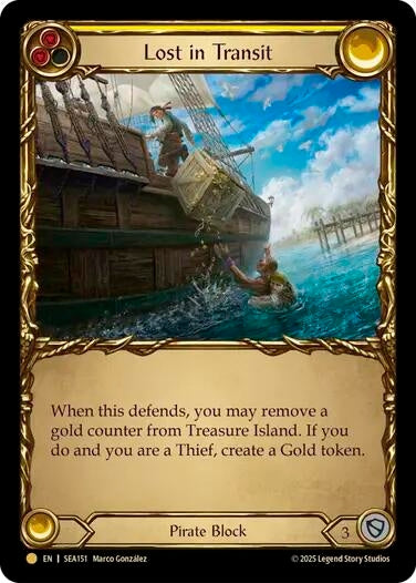 Image for Lost in Transit (Treasure) (SEA151) (High Seas) - Flesh and Blood TCG