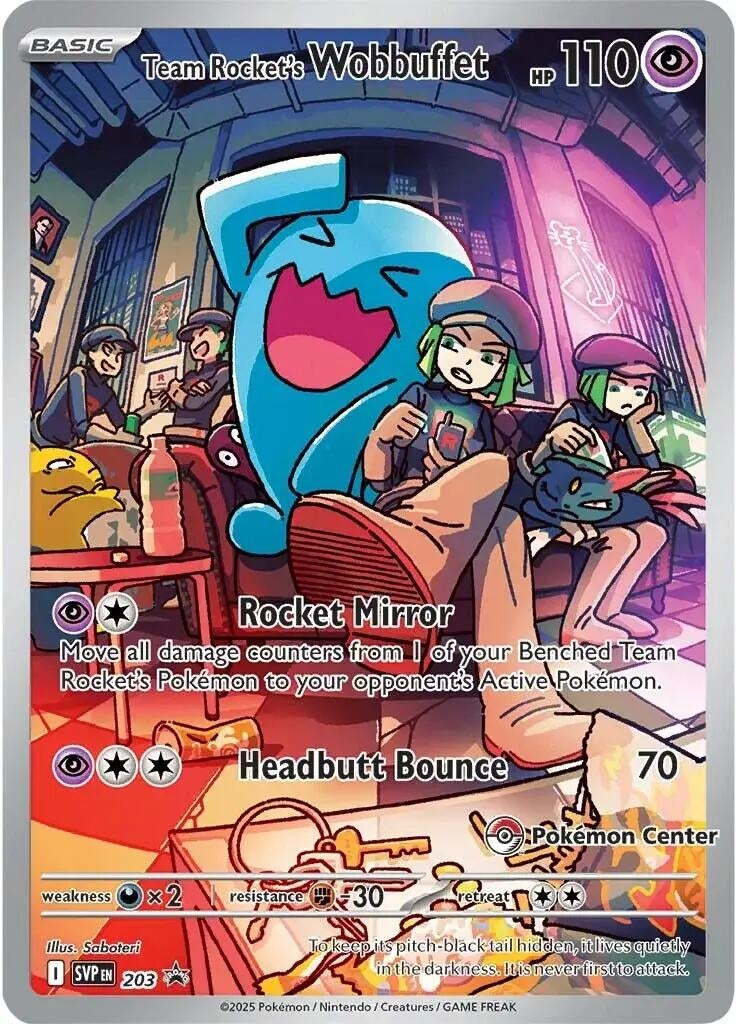 Image for Team Rocket's Wobbuffet (Pokemon Center Exclusive) (203) (SV: Scarlet & Violet Promo Cards) - Pokemon