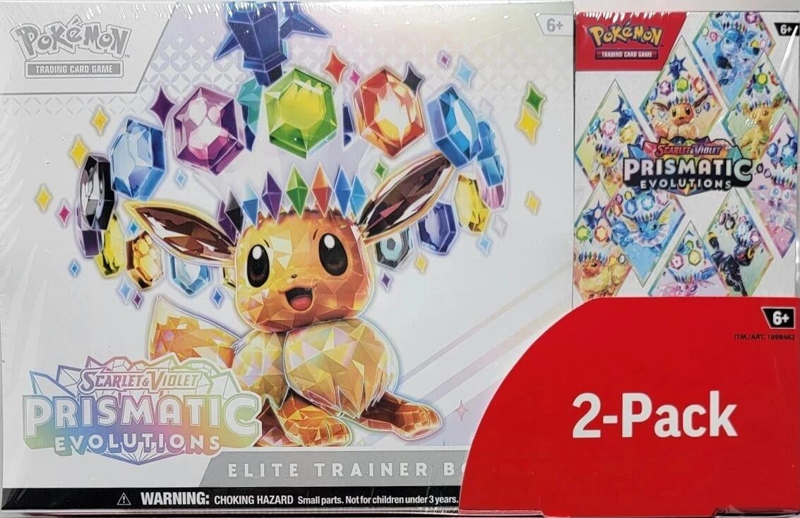 Costco Pokemon Prismatic Evolutions 2-Pack Trainer Box and Booster Bun Troll Aus PTY LTD Costco Pokemon Prismatic Evolutions 2-Pack Trainer Box and Booster Bun Troll Aus PTY LTD