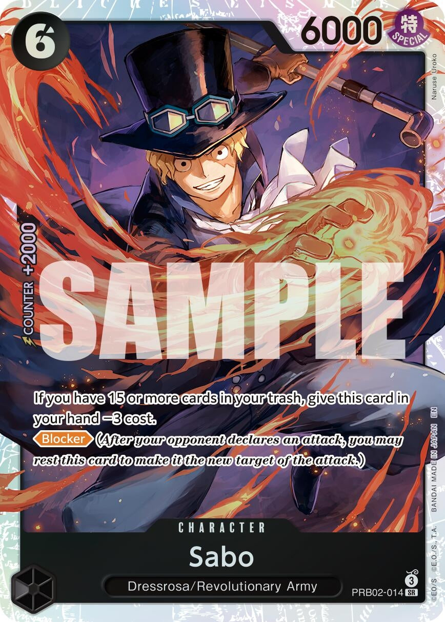 Image for Sabo - PRB02-014 (PRB02-014) (Premium Booster -The Best- Vol. 2) - One Piece Card Game