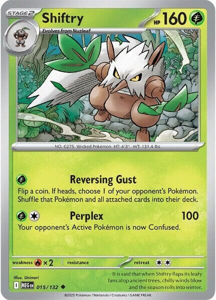 Shiftry (015/132) (ME01: Mega Evolution)