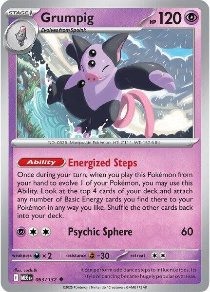 Grumpig (063/132) (ME01: Mega Evolution)