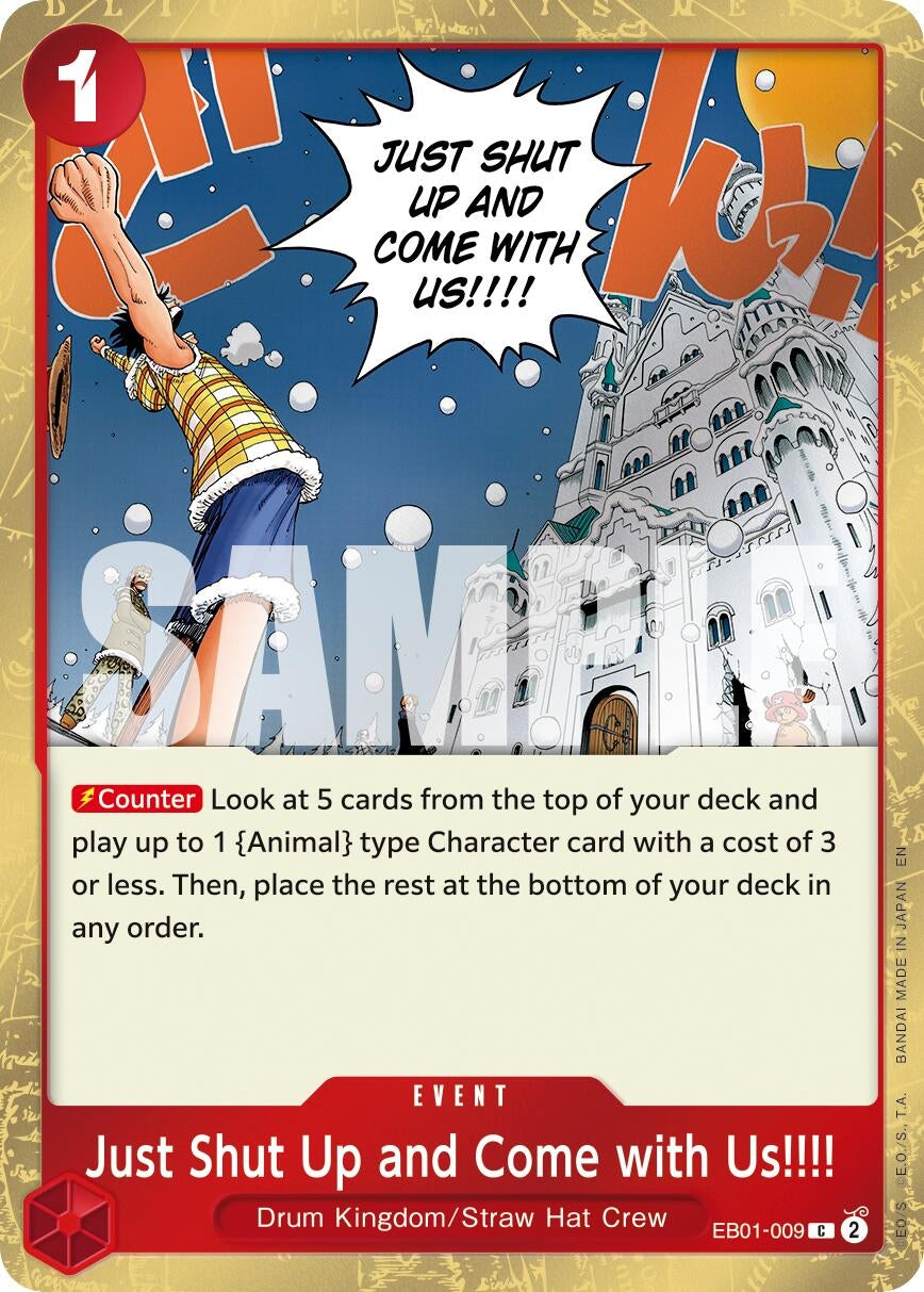Just Shut Up and Come with Us!!!! (Pirate Foil) (EB01-009) (Premium Booster -The Best- Vol. 2)