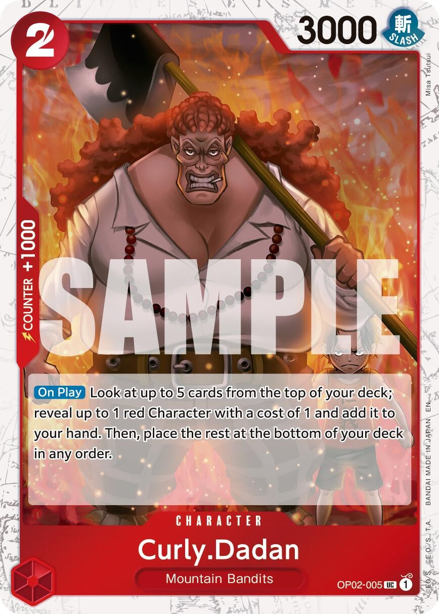 Image for Curly.Dadan (Pirate Foil) (OP02-005) (Premium Booster -The Best- Vol. 2) - One Piece Card Game