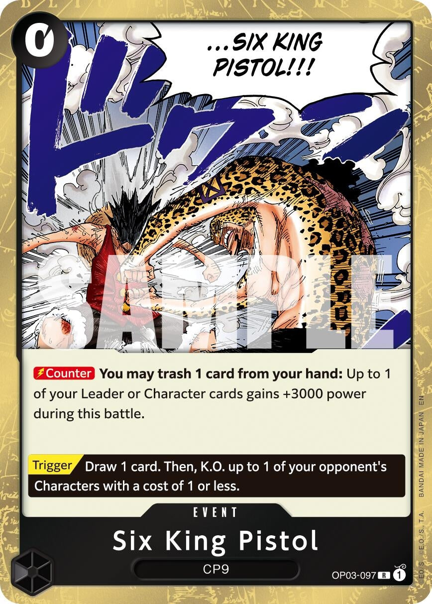 Image for Six King Pistol (Reprint) (OP03-097) (Premium Booster -The Best- Vol. 2) - One Piece Card Game