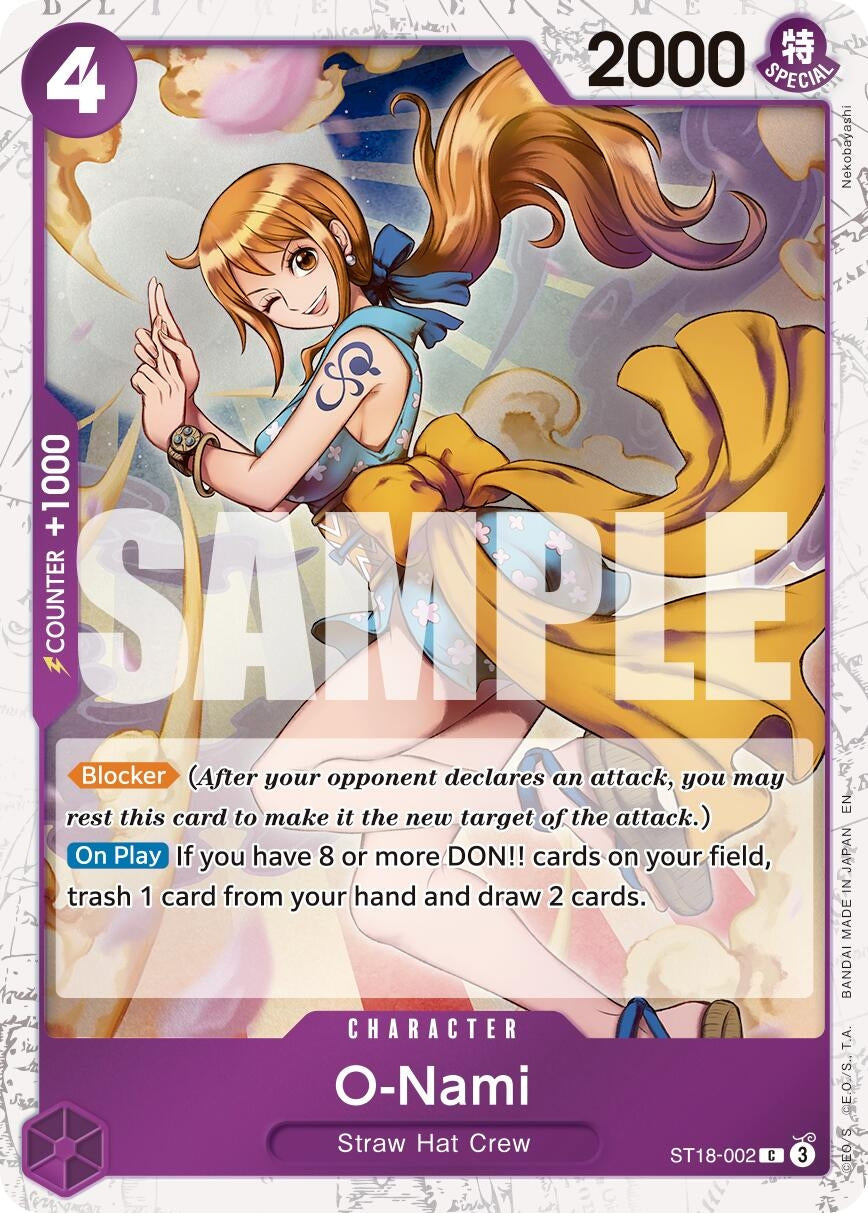 Image for O-Nami (Pirate Foil) (ST18-002) (Premium Booster -The Best- Vol. 2) - One Piece Card Game