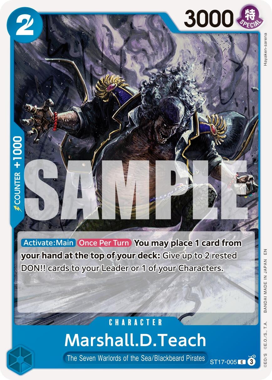 Image for Marshall.D.Teach - ST17-005 (ST17-005) (Premium Booster -The Best- Vol. 2) - One Piece Card Game