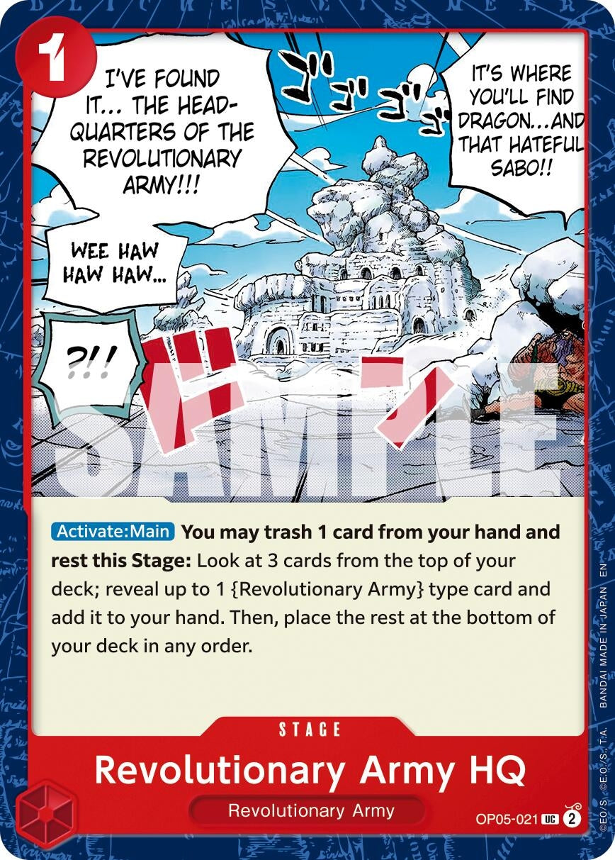 Image for Revolutionary Army HQ (Reprint) (OP05-021) (Premium Booster -The Best- Vol. 2) - One Piece Card Game