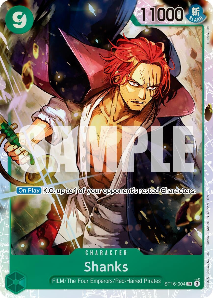 Image for Shanks - ST16-004 (Reprint) (ST16-004) (Premium Booster -The Best- Vol. 2) - One Piece Card Game