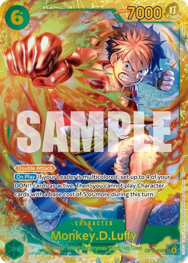 Image for Monkey.D.Luffy (118) (SP) (OP13-118) (Carrying On His Will) - One Piece Card Game