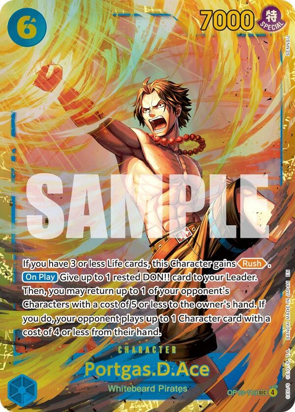 Portgas.D.Ace (119) (OP13-119) (Carrying On His Will)