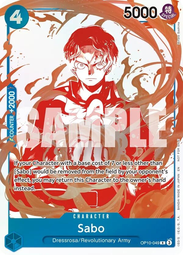 Image for Sabo - OP10-049 (3rd Anniversary Treasure Campaign Pack) (OP10-049) (One Piece Promotion Cards) - One Piece Card Game