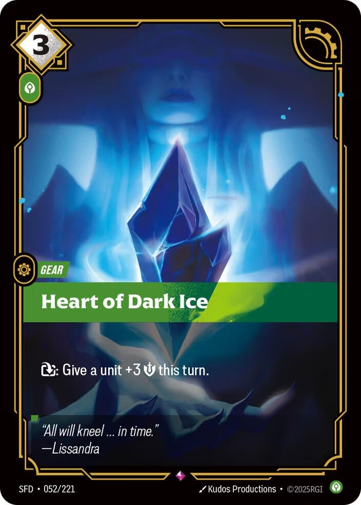 Heart of Dark Ice (052/221) (Spiritforged) – Troll Aus PTY LTD
