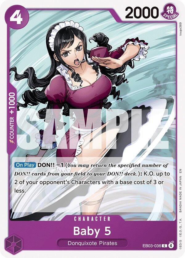 Baby 5 (EB03-036) (Extra Booster: One Piece Heroines Edition)