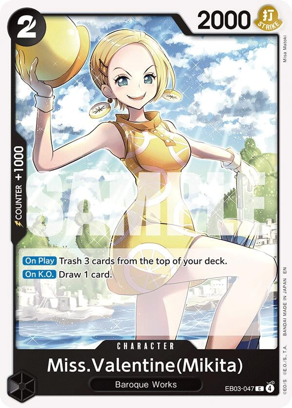 Miss.Valentine(Mikita) (EB03-047) (Extra Booster: One Piece Heroines Edition)