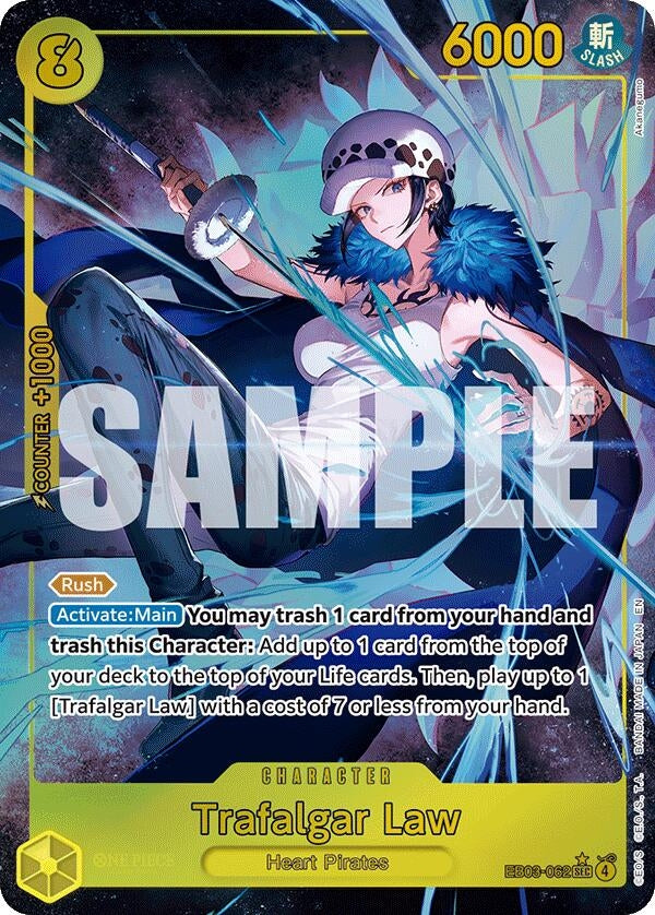 Trafalgar Law (Alternate Art) (EB03-062) (Extra Booster: One Piece Heroines Edition)