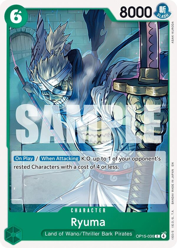 Image for Ryuma (OP15-036) (Adventure on Kami's Island) - One Piece Card Game