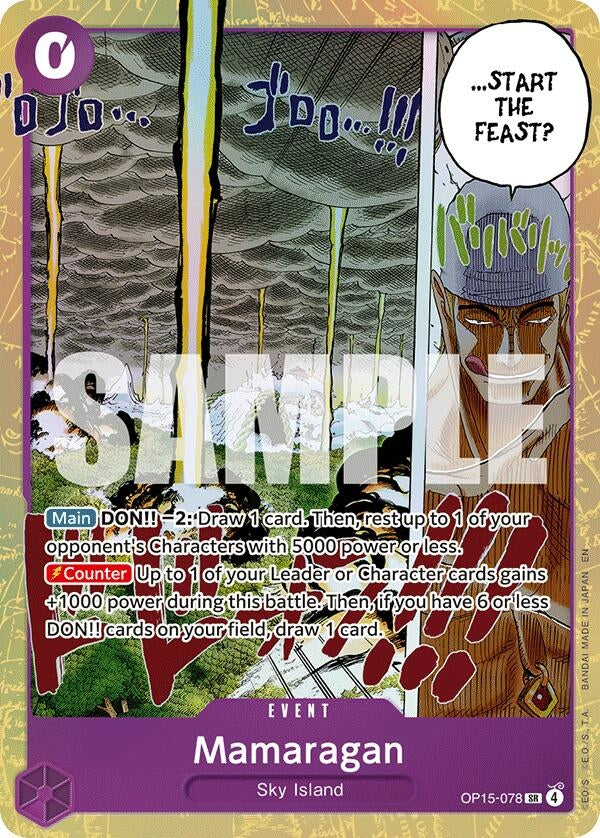 Image for Mamaragan (OP15-078) (Adventure on Kami's Island) - One Piece Card Game