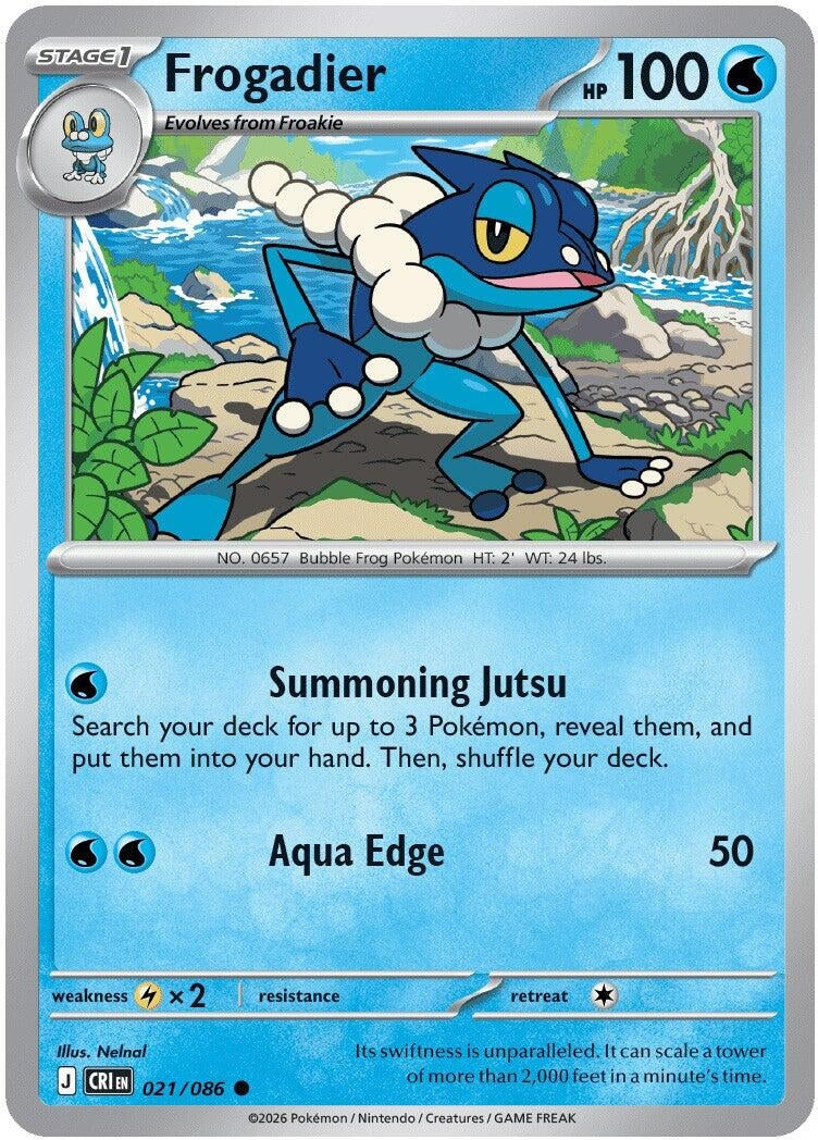 Image for Frogadier (021/086) (ME04: Chaos Rising) - Pokemon