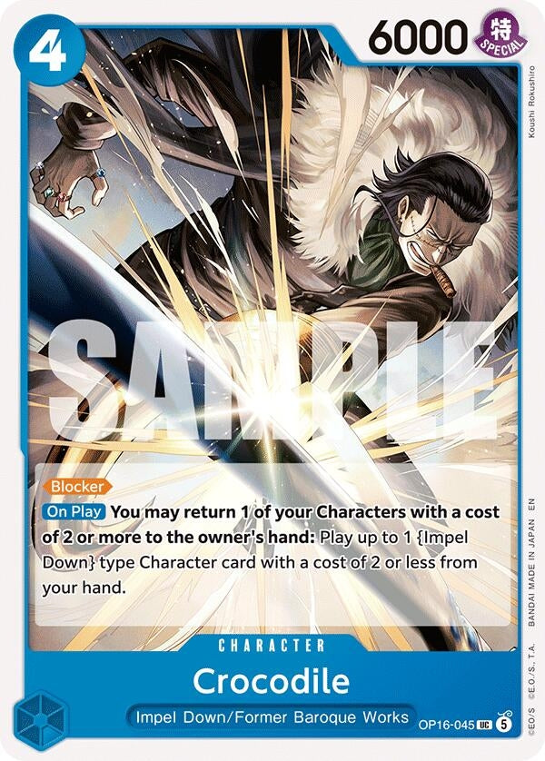 Image for Crocodile (OP16-045) (The Time of Battle) - One Piece Card Game
