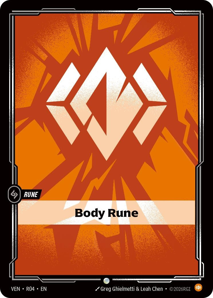Image for Body Rune (R04) (Vendetta) (VEN) - Riftbound: League of Legends Trading Card Game