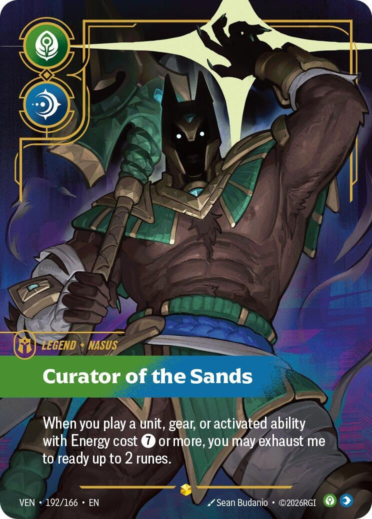 Nasus - Curator of the Sands (Overnumbered) (192/166) (Vendetta) (VEN)