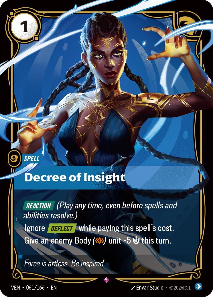 Image for Decree of Insight (061/166) (Vendetta) (VEN) - Riftbound: League of Legends Trading Card Game