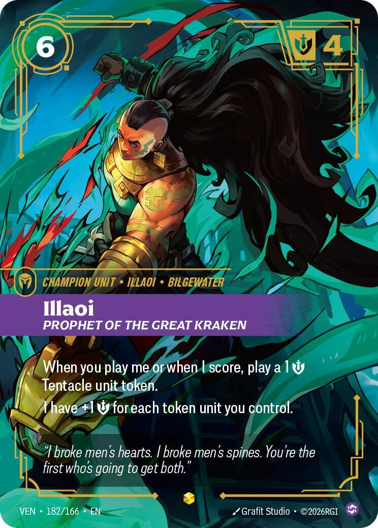 Illaoi - Prophet of the Great Kraken (Overnumbered) (182/166) (Vendetta) (VEN)